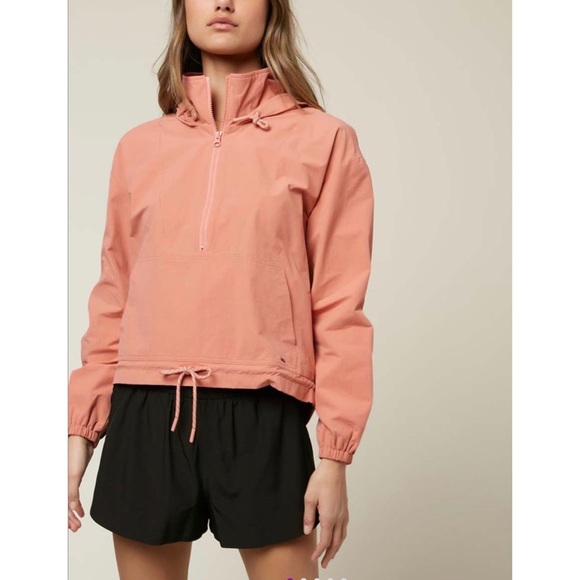 O’Neil Coral Traverse Drawstring-Waist Funnel Collar Anorak Size Small New - Picture 4 of 9